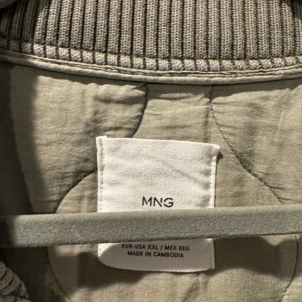 NWOT!   MANGO Women's Quilted Bomber Jacket Size XXL - Picture 8 of 11